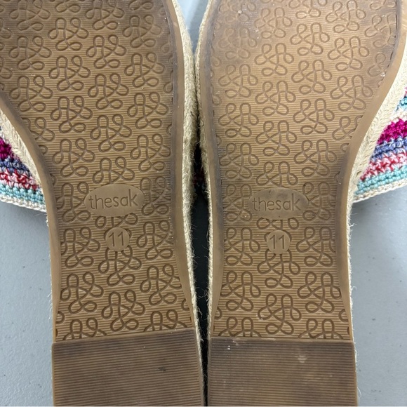 The Sak Colorful Multicolor Knit Slip On Slide Sandals Wedges Women's 11 - Picture 11 of 11